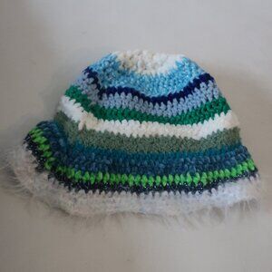 NWT Womens Regina Blue-Assorted Colored Woven Hat O/S